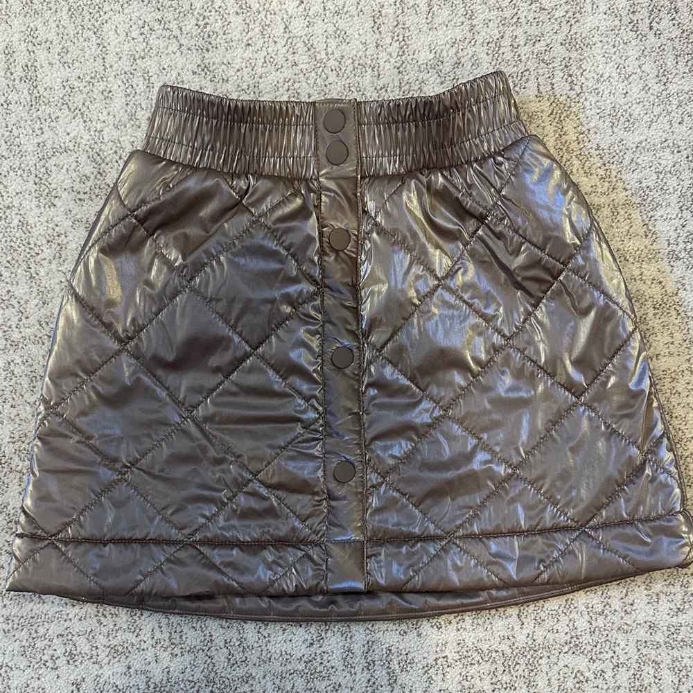 Athleta Quilted Metallic Skirt, XS 6